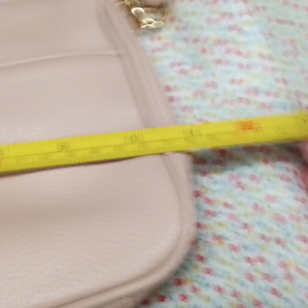 Nanette Lepore Mini Shoulder Purse Faux Leather Pink Blush Full Zip - Picture 10 of 11